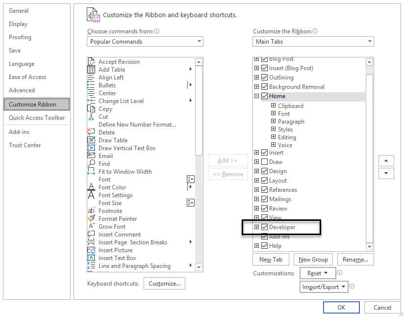 Screenshot of the XML mapping pane enabled.